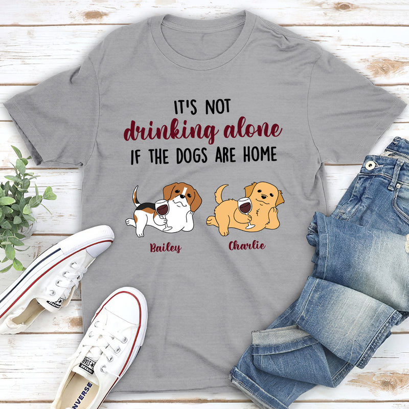 Dogs And Wine 2 - Personalized Custom Unisex T-shirt