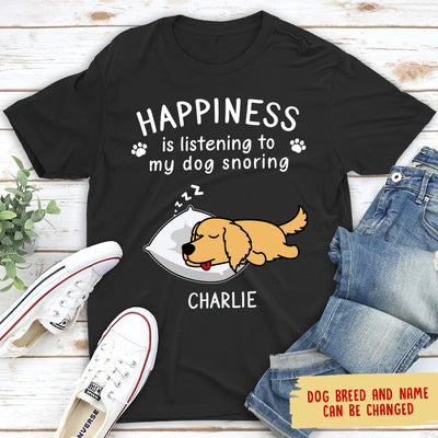 Dog Snoring - Personalized Custom Unisex T-shirt