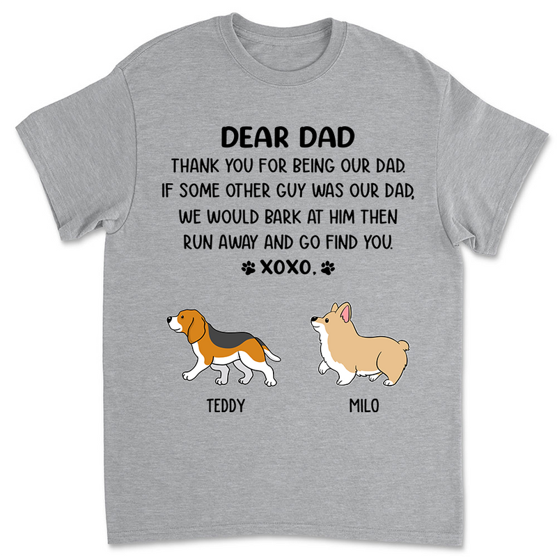 Dear Dad Xoxo - Personalized Custom Unisex T-shirt