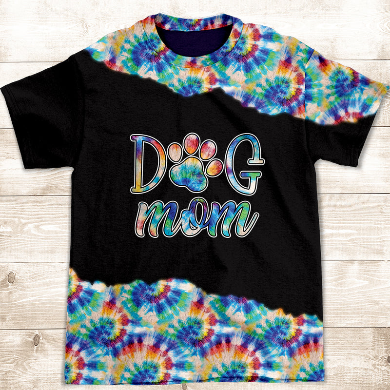 Dog Mom Colorful Pattern - All-over-print T-shirt