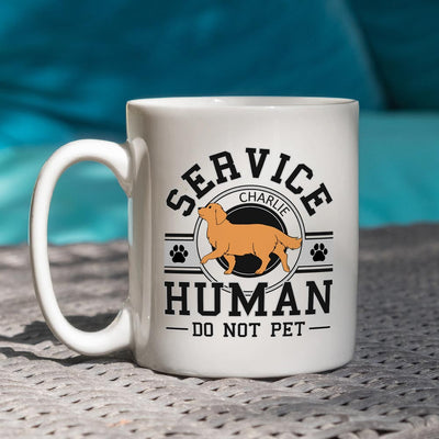 Service Human Logo - Personalized Custom Coffee Mug
