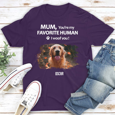 To My Favorite Human Photo - Personalized Custom Unisex T-shirt