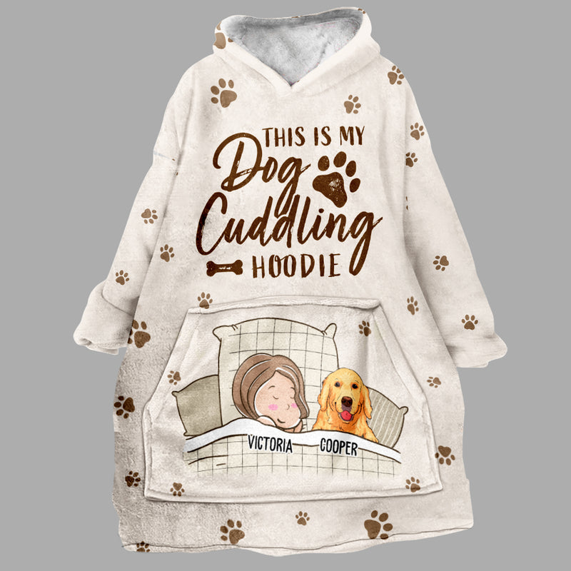 This Is My Cuddling Hoodie - Personalized Custom Blanket Hoodie