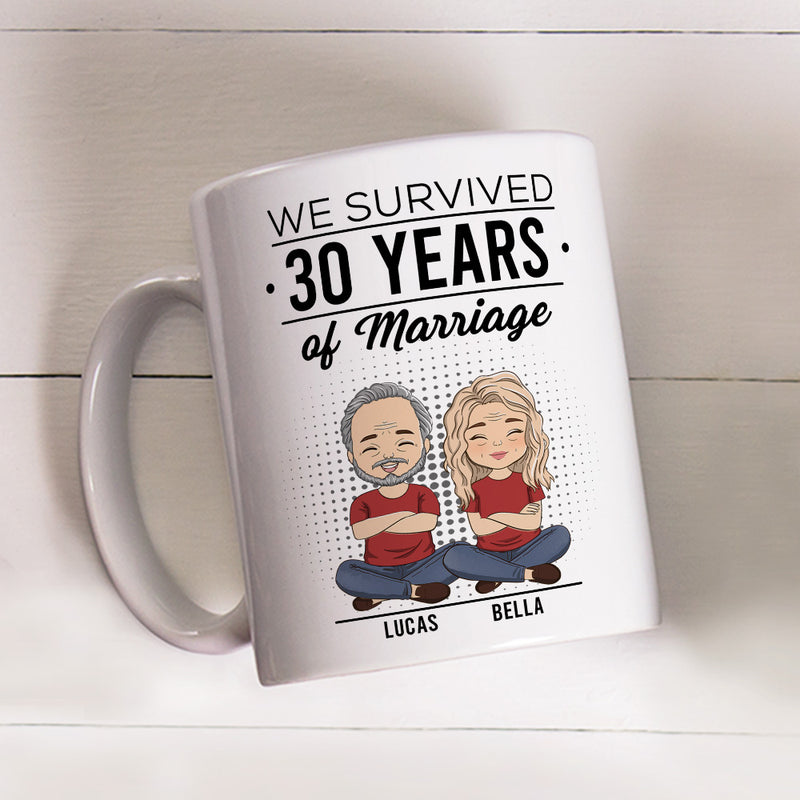 We Survived - Personalized Custom Coffee Mug