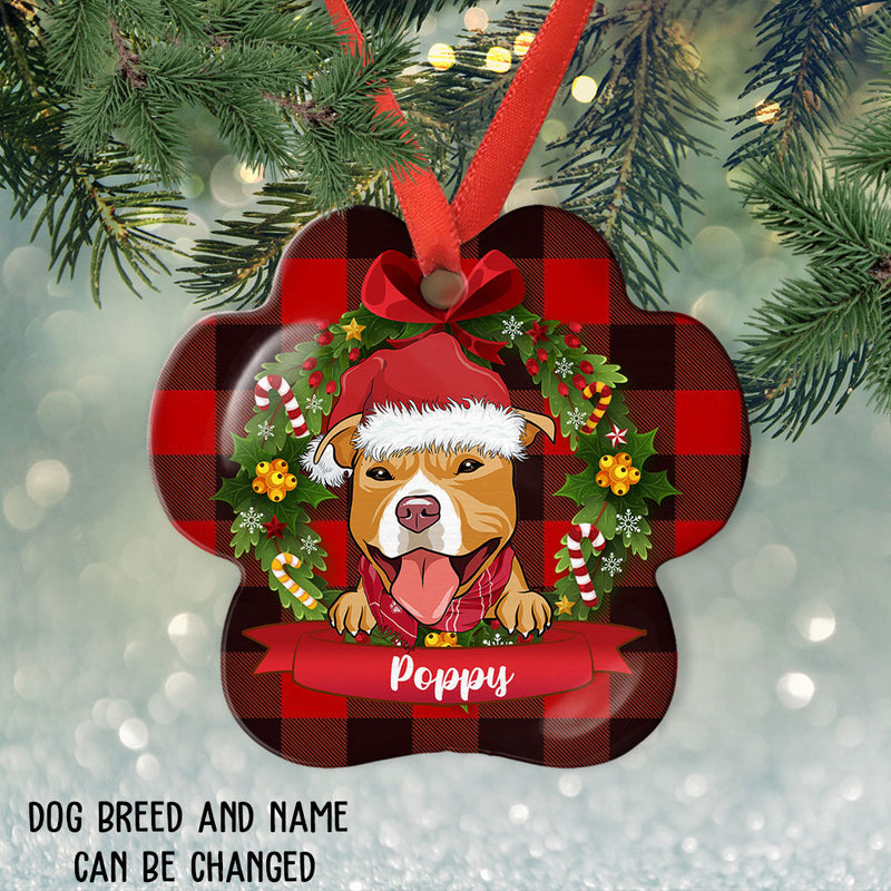 Dog Name Christmas - Personalized Custom Aluminum Ornament