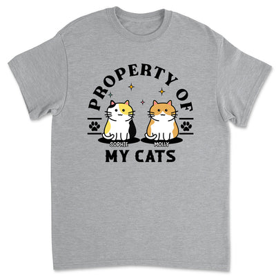 Property Of My Cats - Personalized Custom Unisex T-shirt