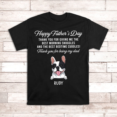 Thank You For Being My Dad - Personalized Custom Unisex T-shirt