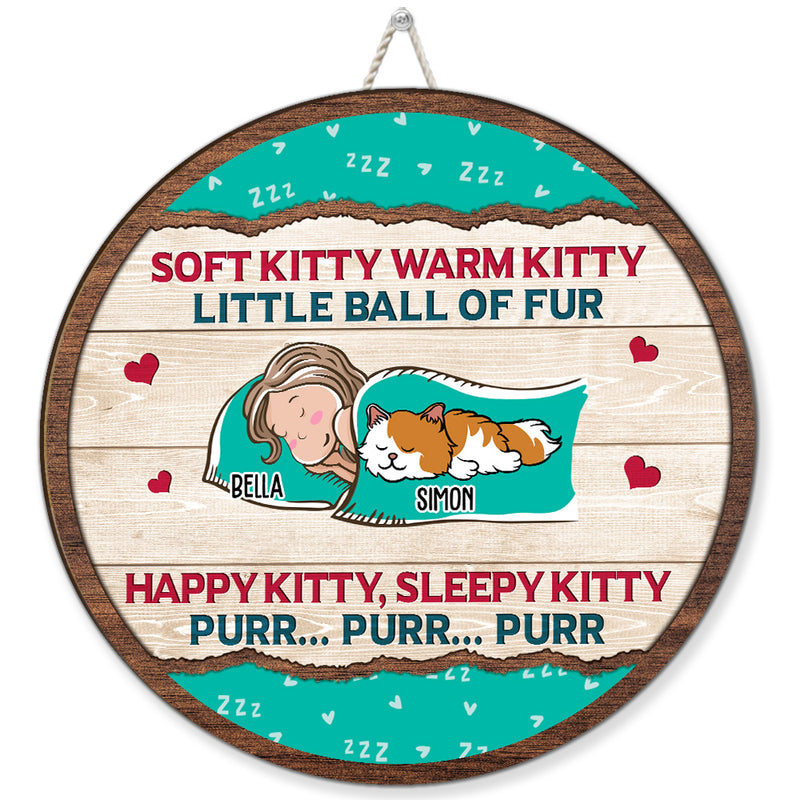 Soft Kitty - Personalized Custom Wood Sign