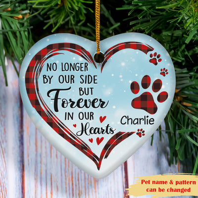 Forever In Our Hearts - Personalized Ceramic Christmas Ornament