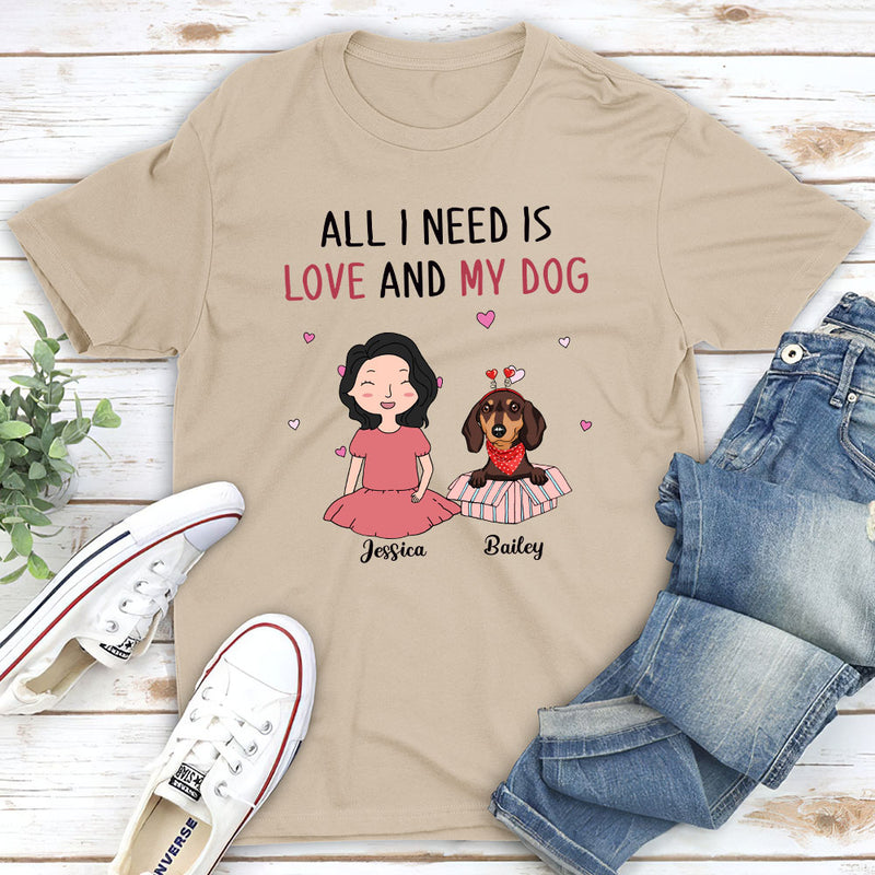 My Dog My Love - Personalized Custom Unisex T-shirt