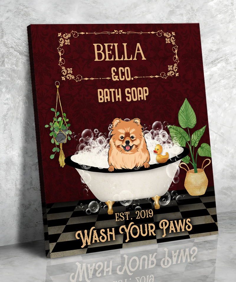 Wash Your Paws - Personalized Custom Canvas