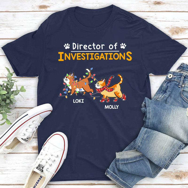 Director Of Investigation - Personalized Custom Unisex T-shirt