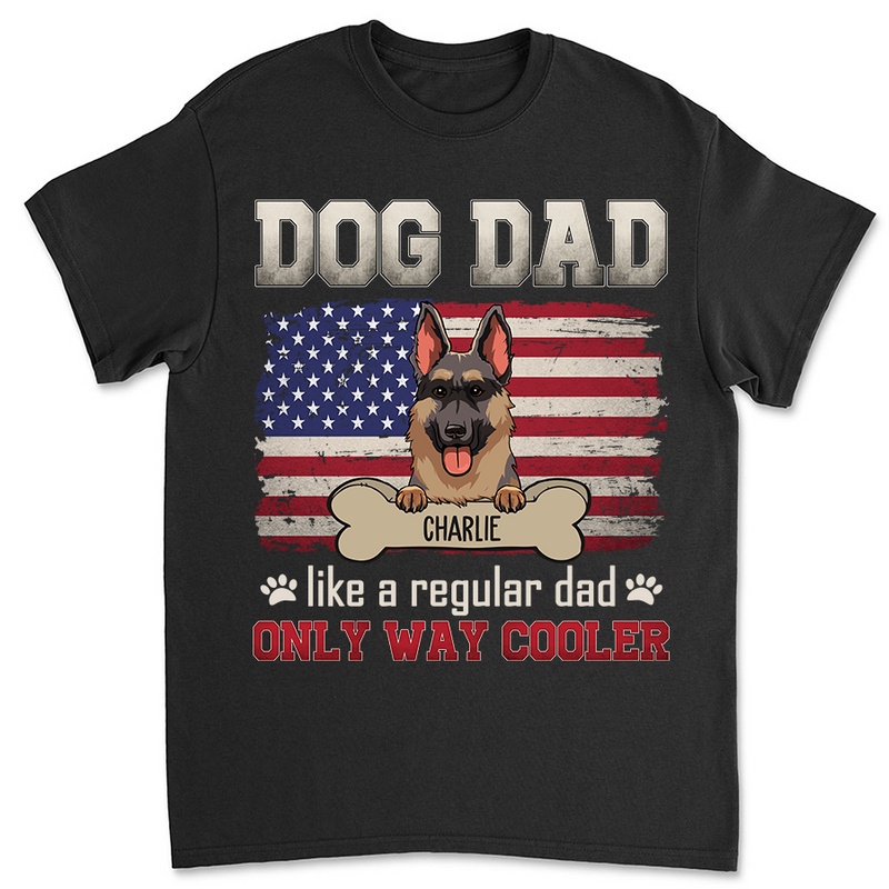 Dog Dad Cooler - Personalized Custom Unisex T-shirt