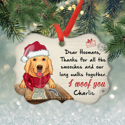 Note From Dog - Personalized Custom Aluminum Ornament