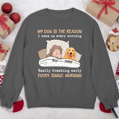 My Dog Is The Reason - Personalized Custom Sweatshirt