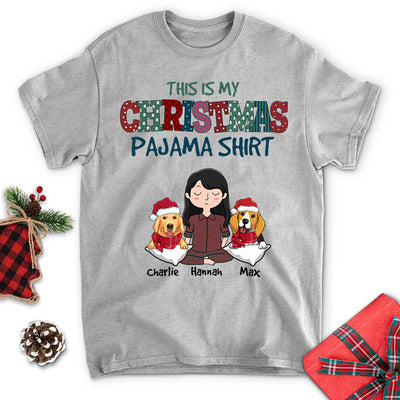 Christmas Pajama Shirt - Personalized Custom Unisex T-shirt