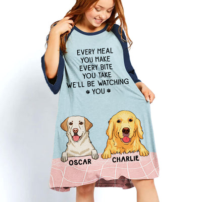 I‘ll Be Watching You - Personalized Custom 3/4 Sleeve Dress
