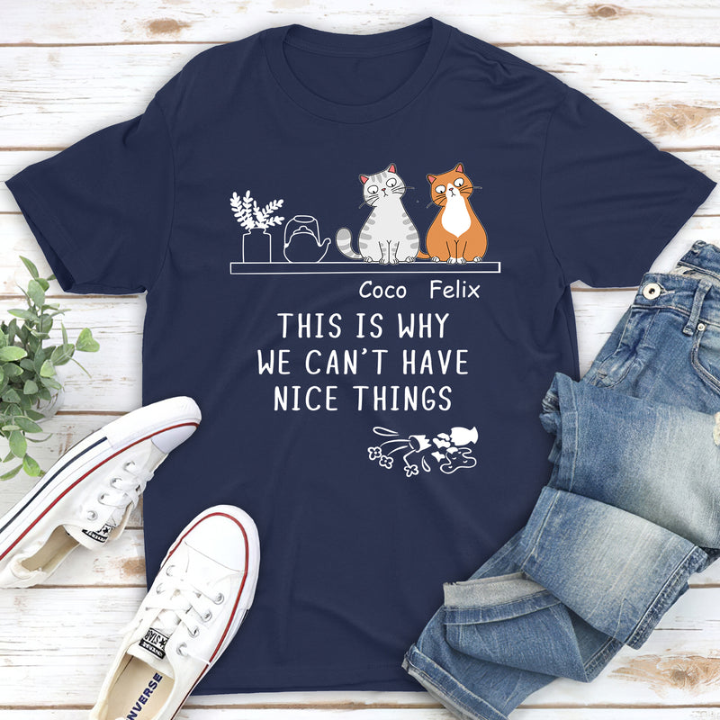 Naughty Cat - Personalized Custom Unisex T-shirt