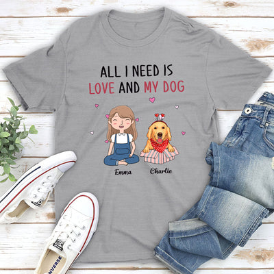 My Dog My Love - Personalized Custom Unisex T-shirt