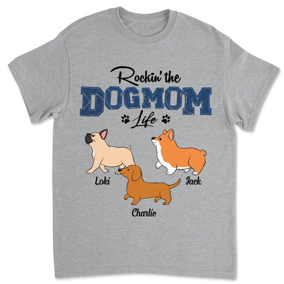 Rocking Dog Mom - Personalized Custom Unisex T-shirt