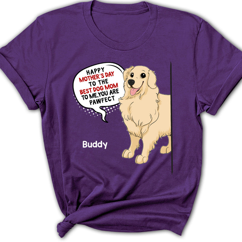 Pawfect Dog Mom - Personalized Custom Women&