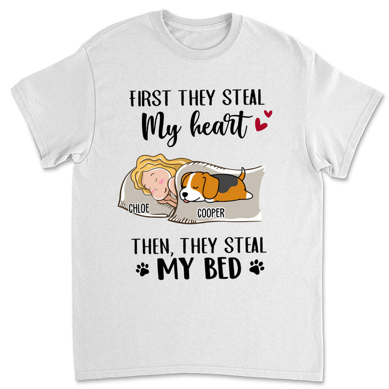 My Heart My Bed - Personalized Custom Unisex T-shirt