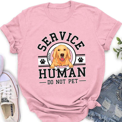 Dog Service Human Logo - Personalized Custom Women's T-shirt