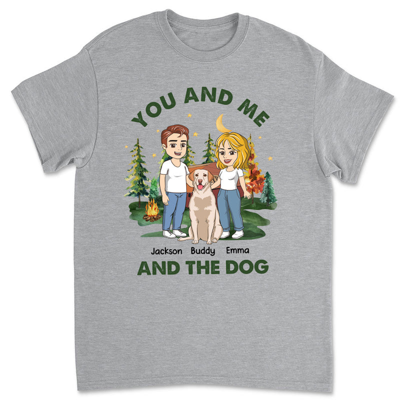 You And Me And The Dogs - Personalized Custom Unisex T-shirt