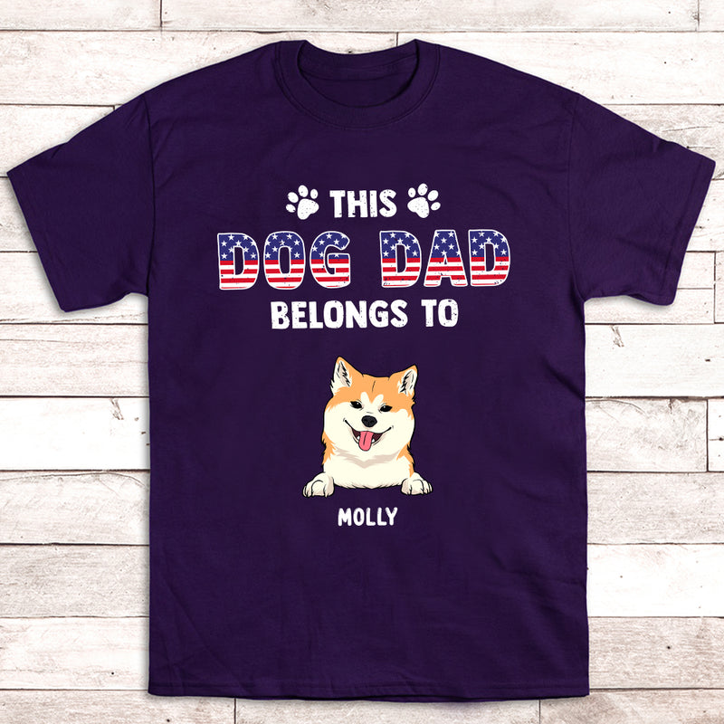 Dad Belongs - Personalized Custom Unisex T-shirt