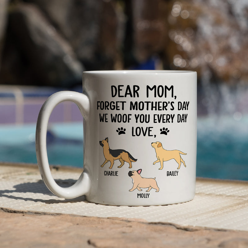 I Woof You Mom - Personalized Custom Coffee Mug
