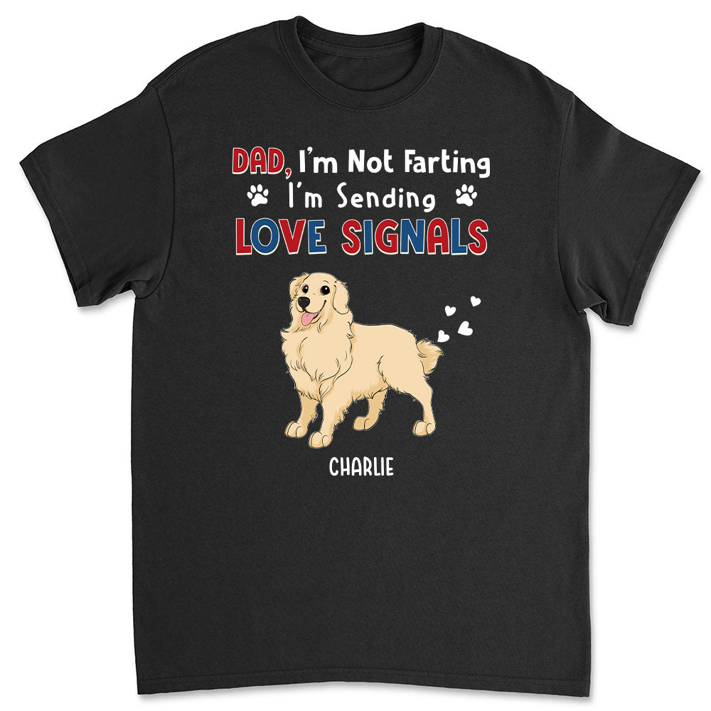 Sending Love Signals - Personalized Custom Unisex T-shirt 