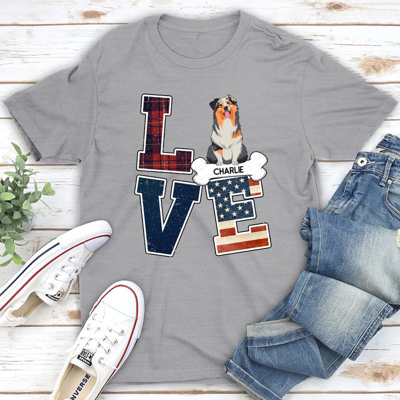 Love Pattern - Personalized Custom Unisex T-shirt