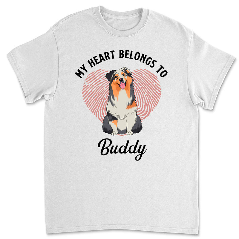 Heart Belongs To - Personalized Custom Unisex T-shirt