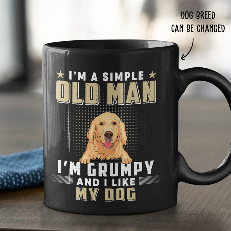 Simple Old Man - Personalized Custom Coffee Mug