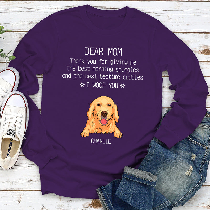 Snuggles and Cuddles - Personalized Custom Long Sleeve T-shirt