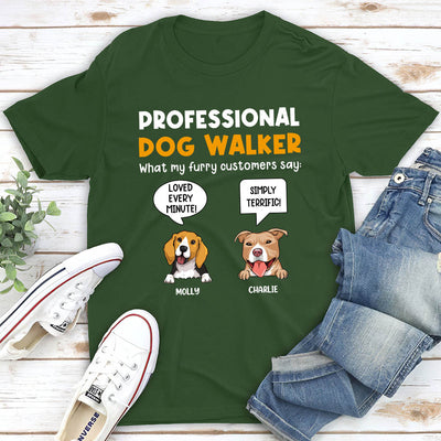 Dog Walker - Personalized Custom Unisex T-shirt