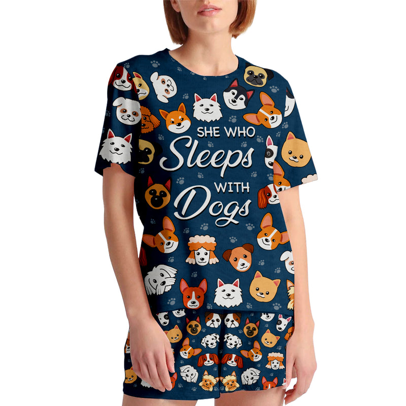 Sleep With Dog - Short Pajama Set
