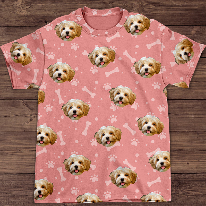 Colorful Dog Paw - Personalized Custom All-over-print T-shirt