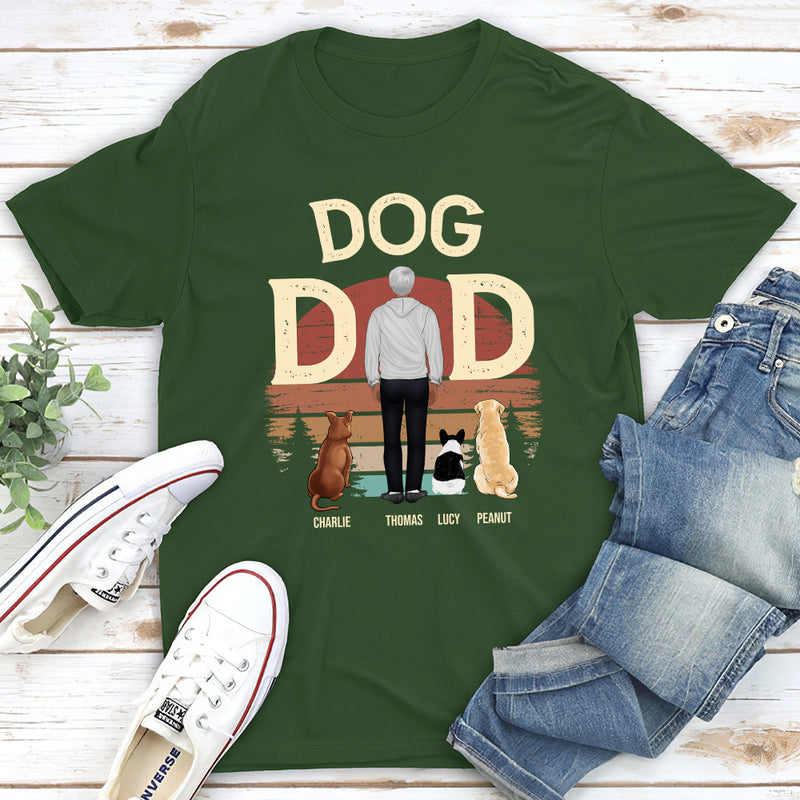 Man And Dog - Personalized Custom Unisex T-shirt