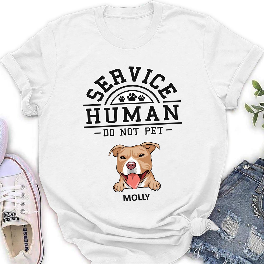 Dogs Service Human Logo - Personalized Custom Women's T-shirt 