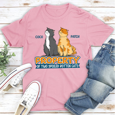 Spoiled Rotten Cats - Personalized Custom Unisex T-shirt