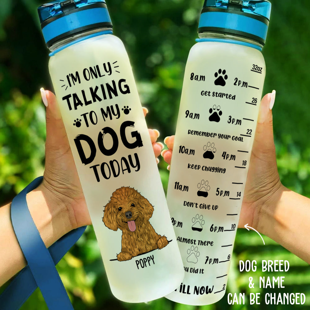 Water Bottle - Black Lab - Four Your Paws Only