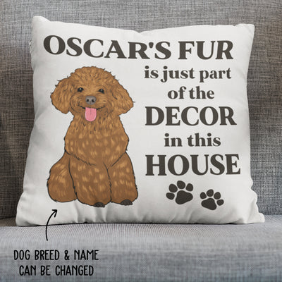 Dog Fur - Personalized Custom Throw Pillow