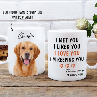 I'm Keeping You - Personalized Custom Photo Coffee Mug