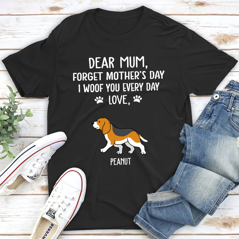 I Woof You Mom - Personalized Custom Unisex T-shirt