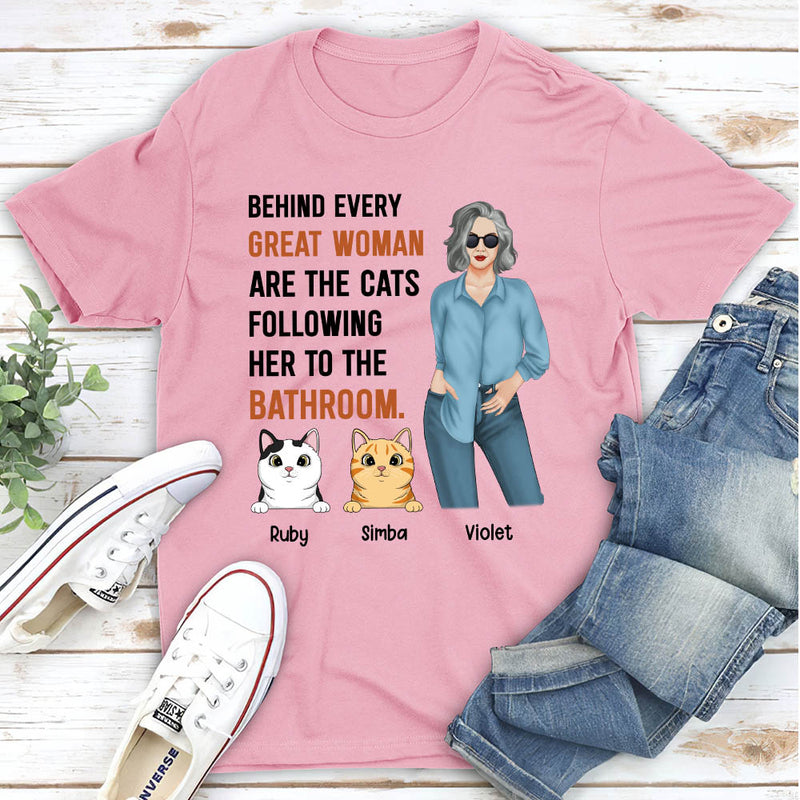 Great Cat Woman - Personalized Custom Unisex T-shirt