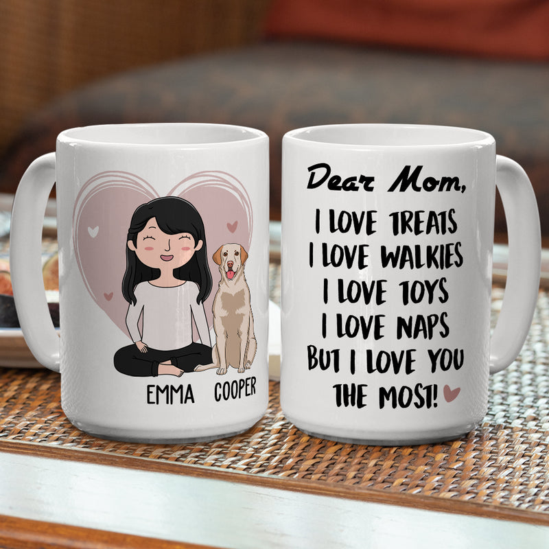 Love You The Most - Personalized Custom Coffee Mug
