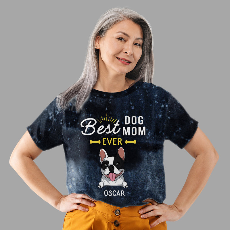 Best Dog Dad Ever - Personalized Custom All-over-print T-shirt