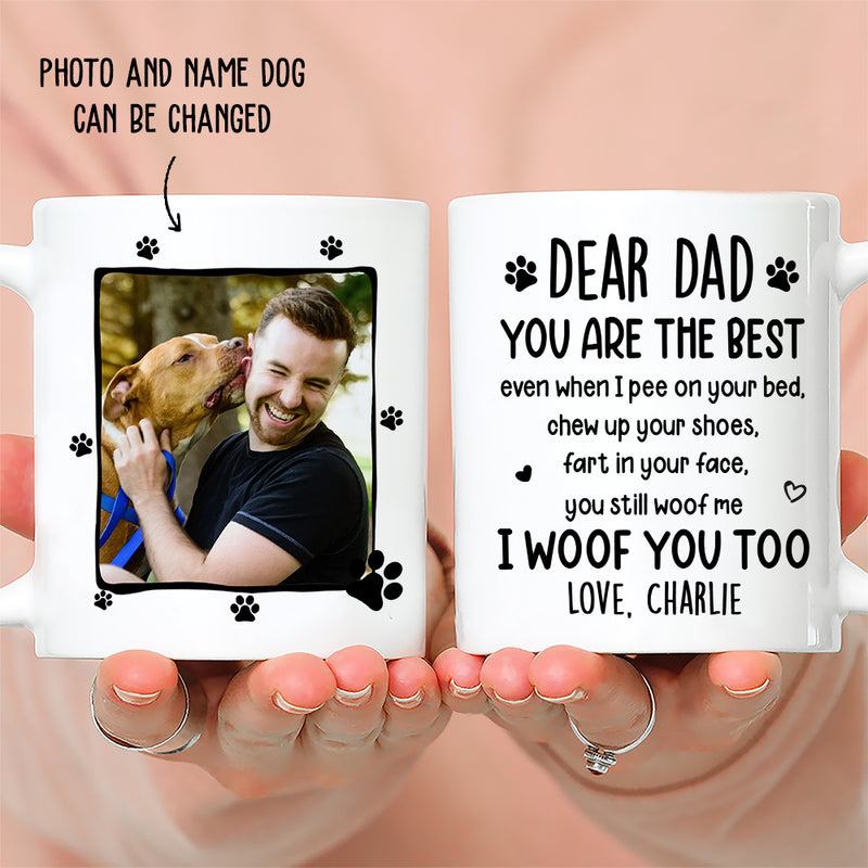I Woof You Too - Personalized Custom Coffee Mug - Gifts For Dog Lovers