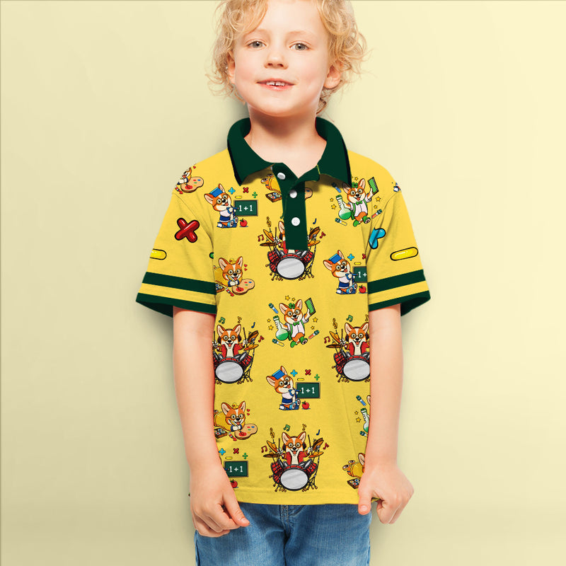 Dog And Job - Kids Polo Shirt